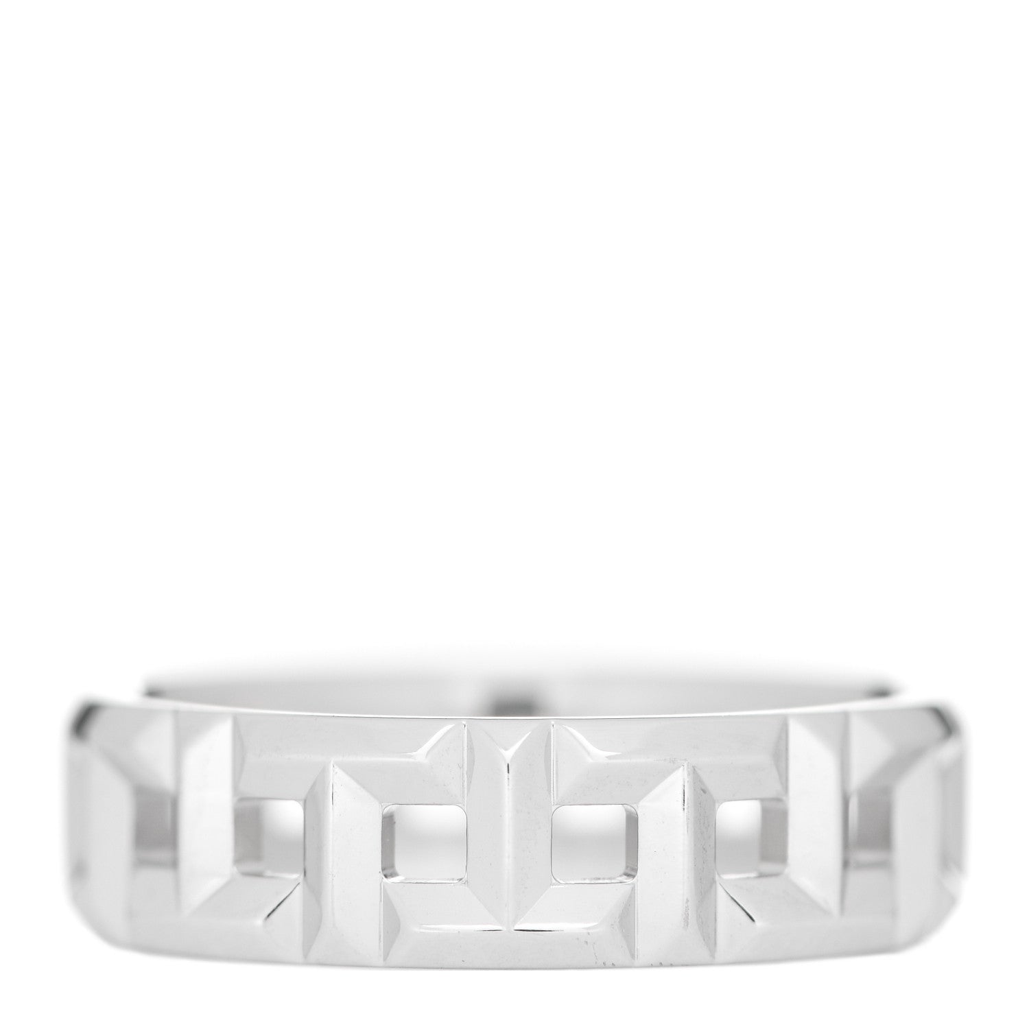 Tiffany 18K White Gold Wide T True Ring 53 6.5 3 of 5