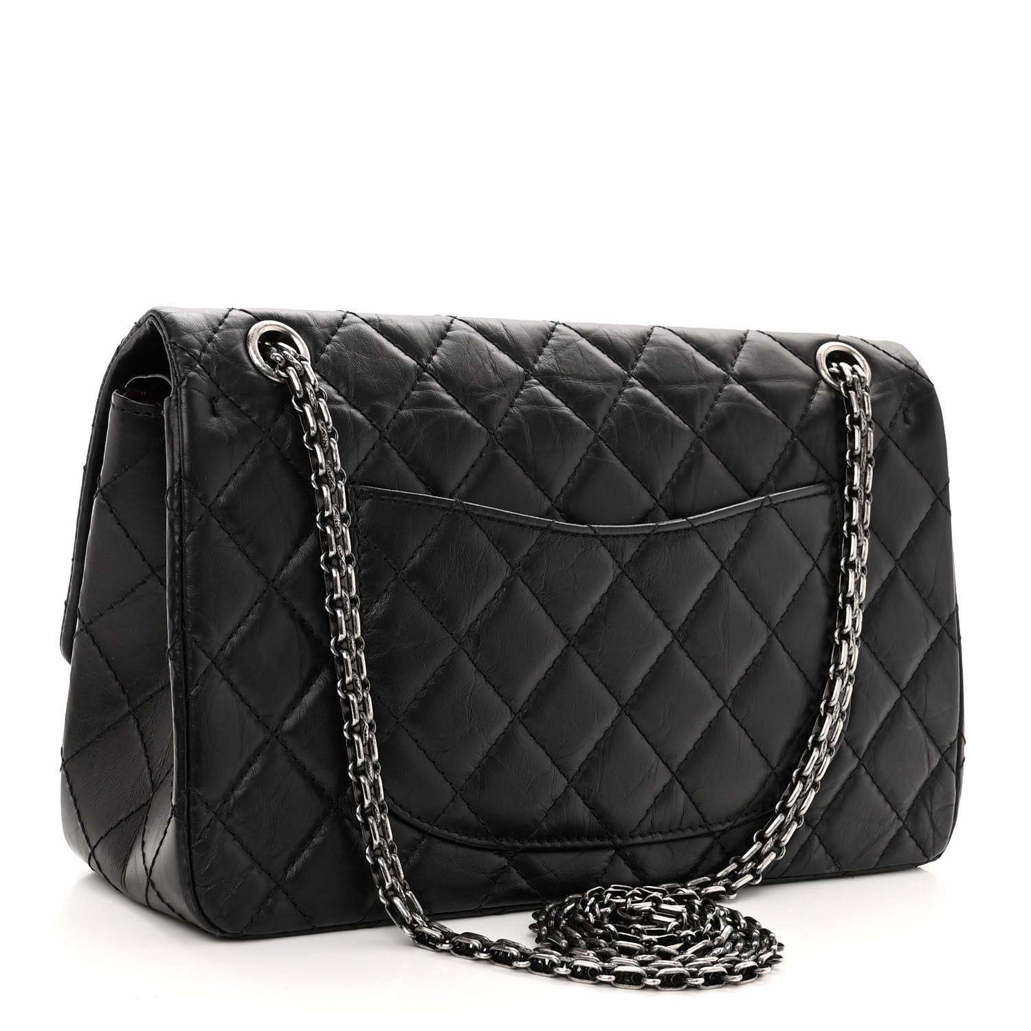 Chanel Aged Calfskin Quilted 2.55 Reissue 226 Flap Black 3 of 10
