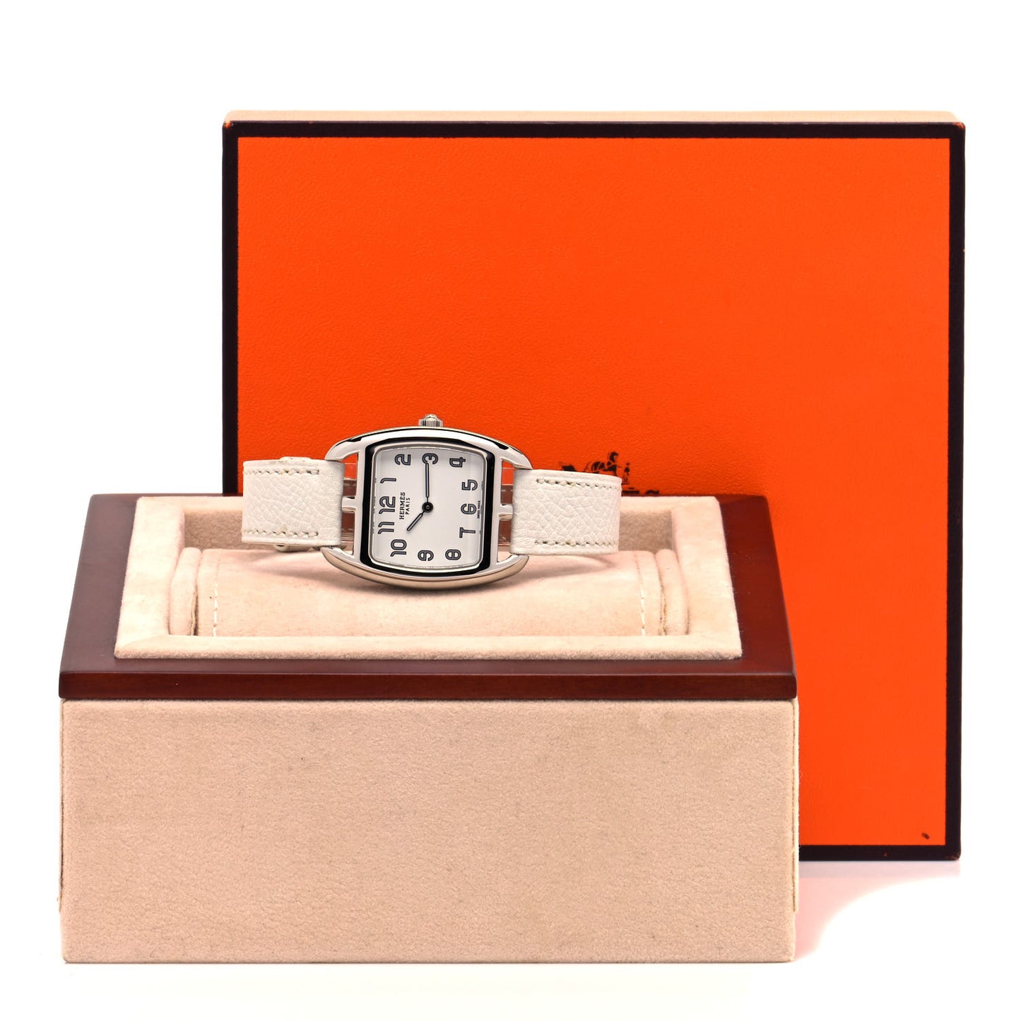 Stainless Steel Epsom 26mm Cape Cod Tonneau Quartz Watch Blanc