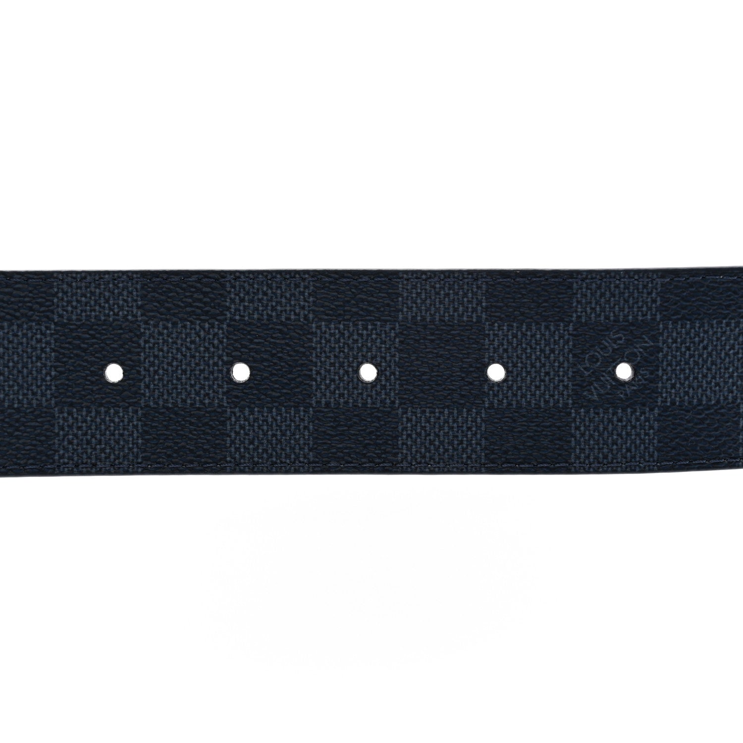 Louis Vuitton Damier Graphite Damier Infini 40mm LV Initiales Reversible Belt 85 34 Blue 3 of 7