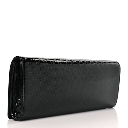 Gucci Patent Microguccissima Small Broadway Clutch Black 3 of 9
