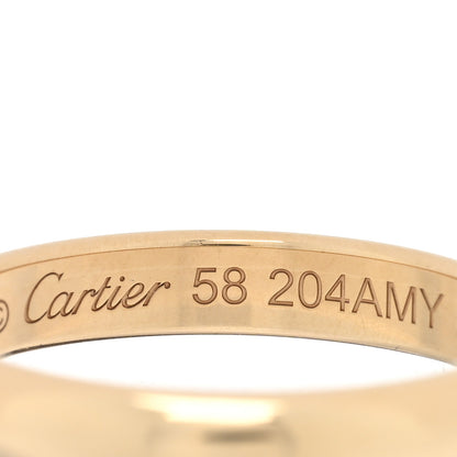 Cartier 18K Yellow Gold 3.5mm 1895 Wedding Band Ring 58 8.25 4 of 5