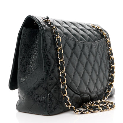 Chanel Caviar Quilted Maxi Single Flap Black 3 of 12