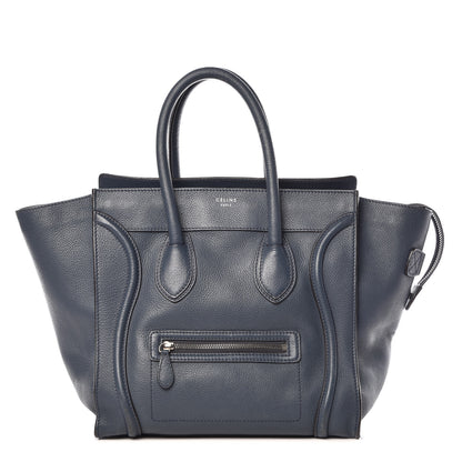 Celine Drummed Calfskin Mini Luggage Orage 1 of 17