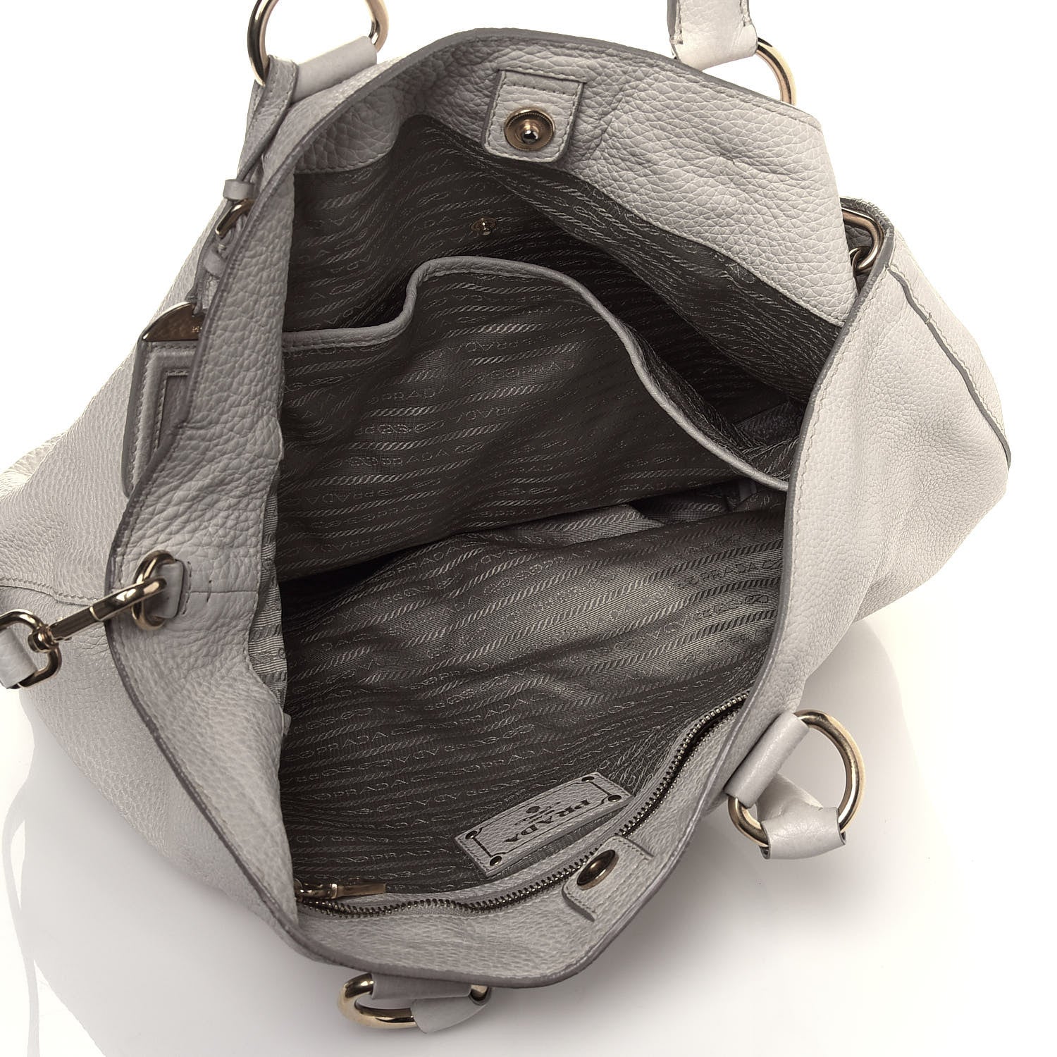 Prada Vitello Daino Tote Talco 5 of 17