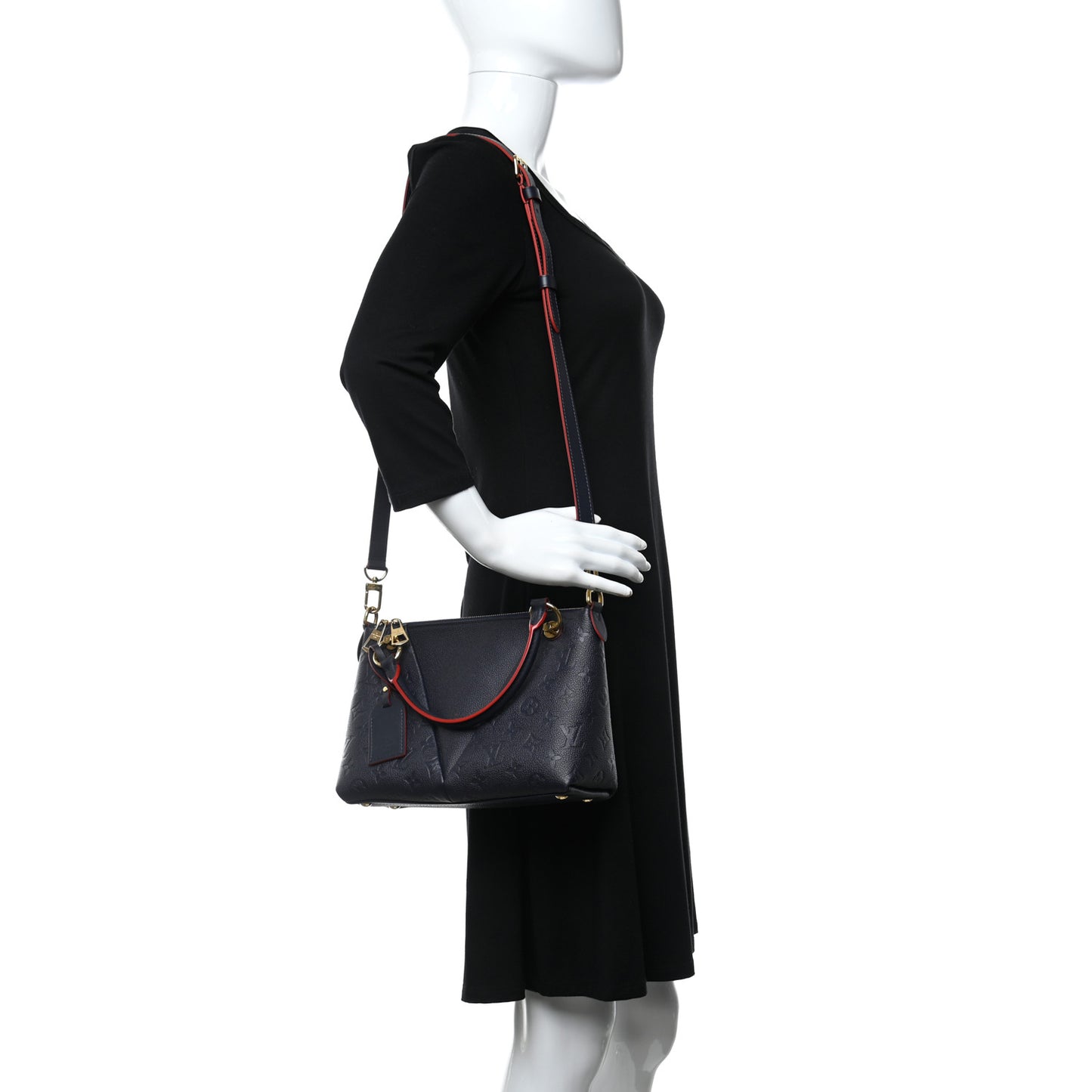 Empreinte V Tote BB Marine Rouge