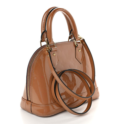 Louis Vuitton Vernis Alma BB Rose Velours 3 of 8