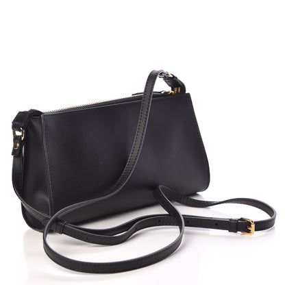 Fendi Vitello Baltico Mini Pouch Crossbody Pouch Black 3 of 11