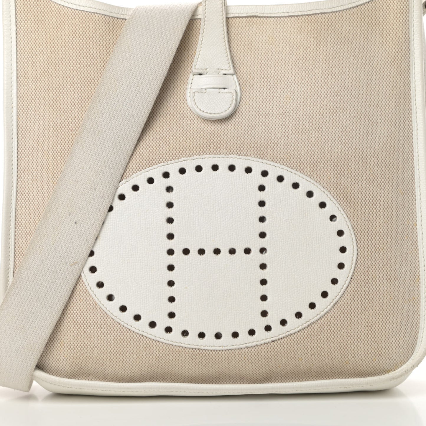 Toile Taurillon Clemence Evelyne PM Blanc White