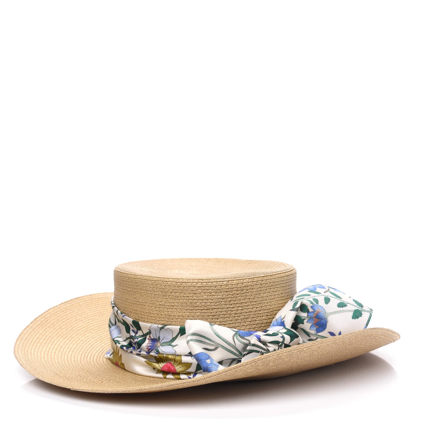 Woven Rope Straw New Flora Alba Hat XS White