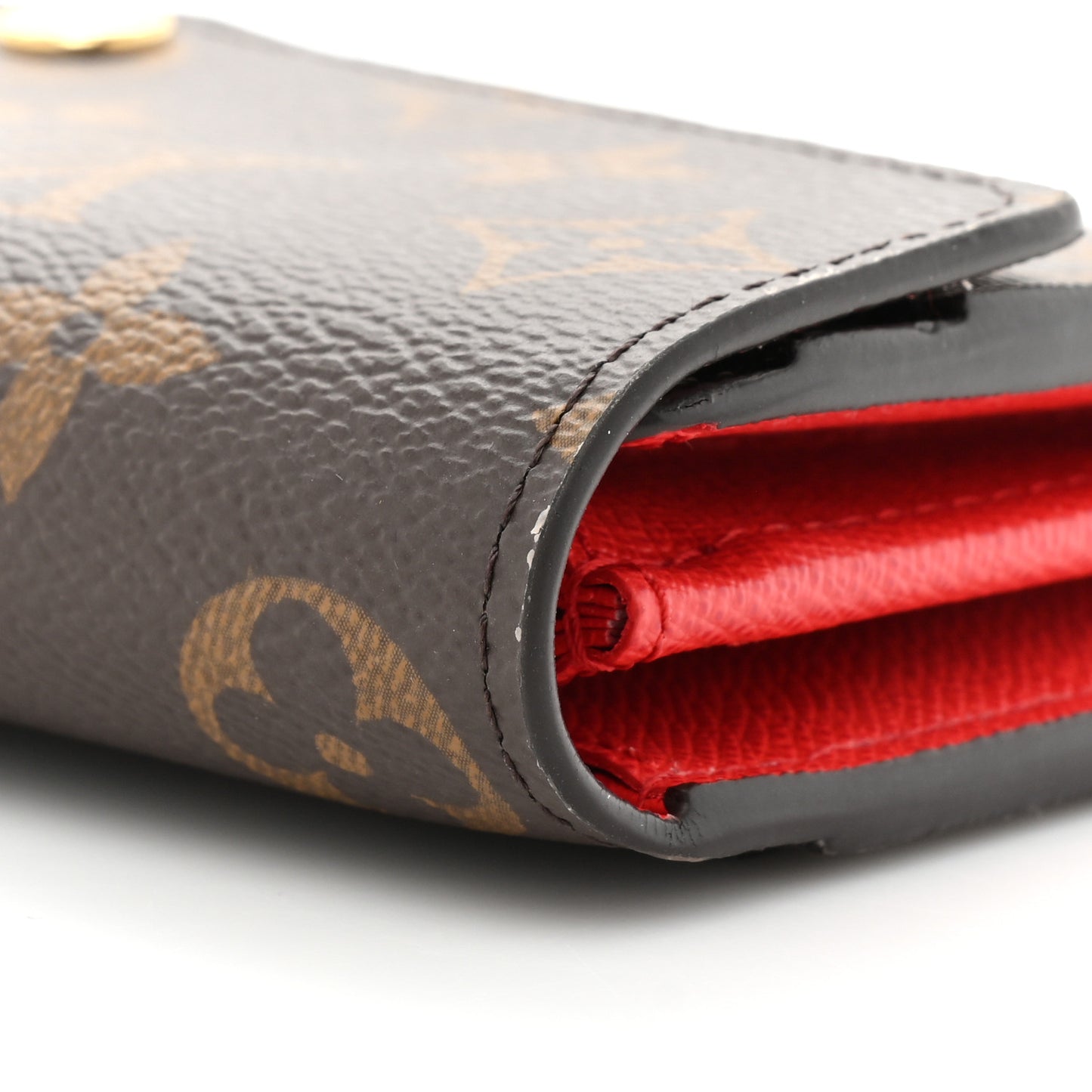 Monogram Sarah Wallet NM Coquelicot