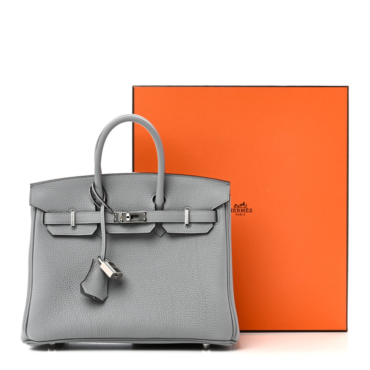 Togo Birkin 25 Gris Pantin