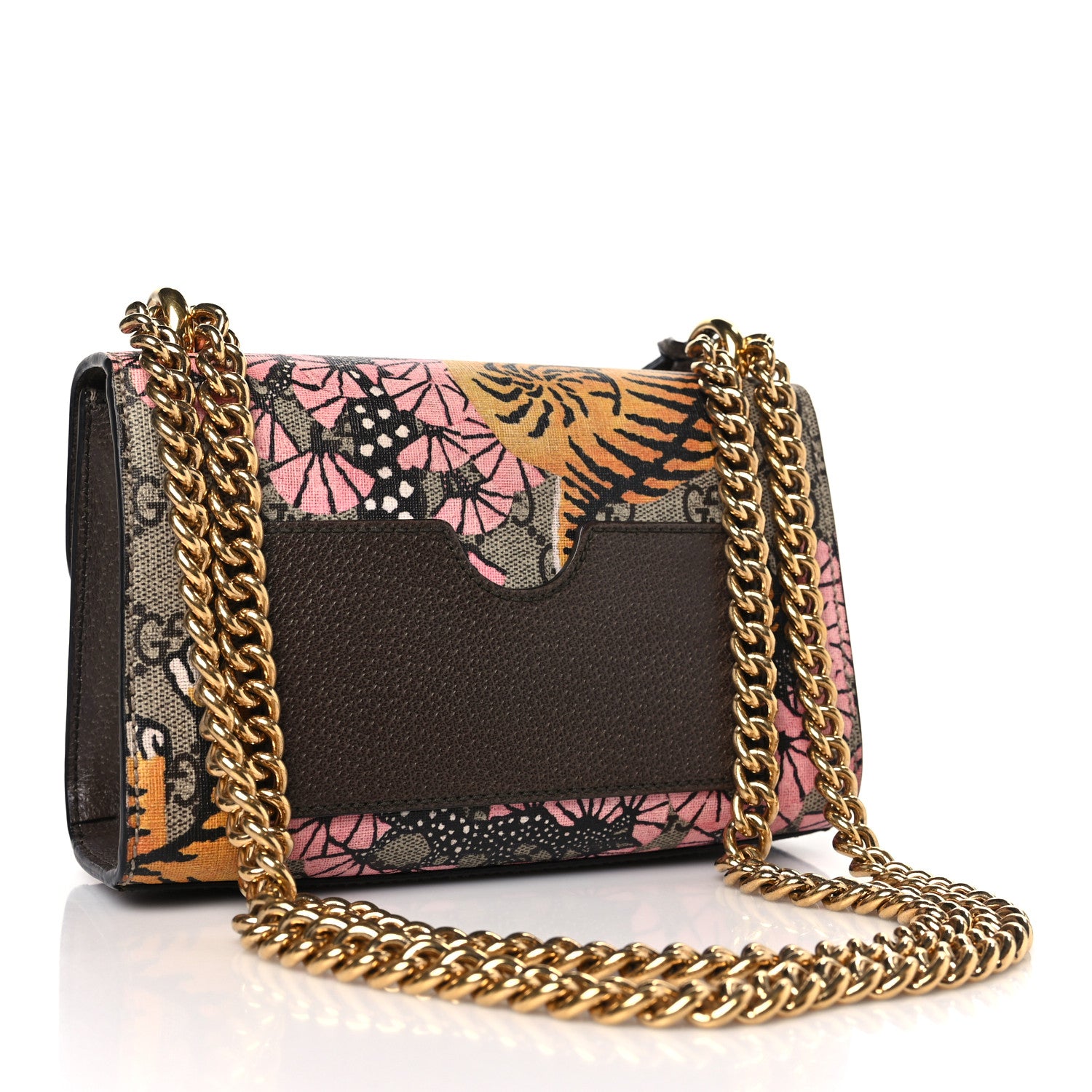 Gucci GG Supreme Monogram Bengal Small Padlock Shoulder Bag Beige Pink 3 of 9