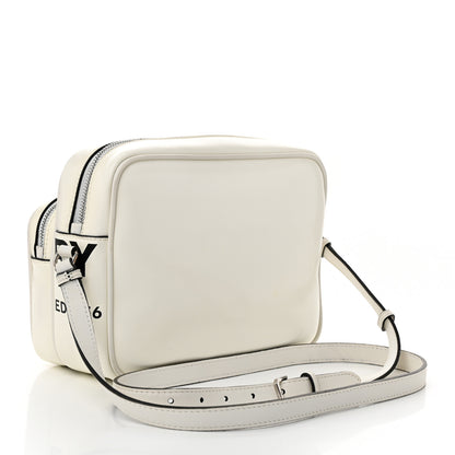 Burberry Coated Canvas Horseferry Print Medium Camera Bag White 3 of 10