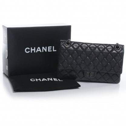 Chanel Calfskin 2.55 Reissue 226 Flap Metallic Black 5 of 8
