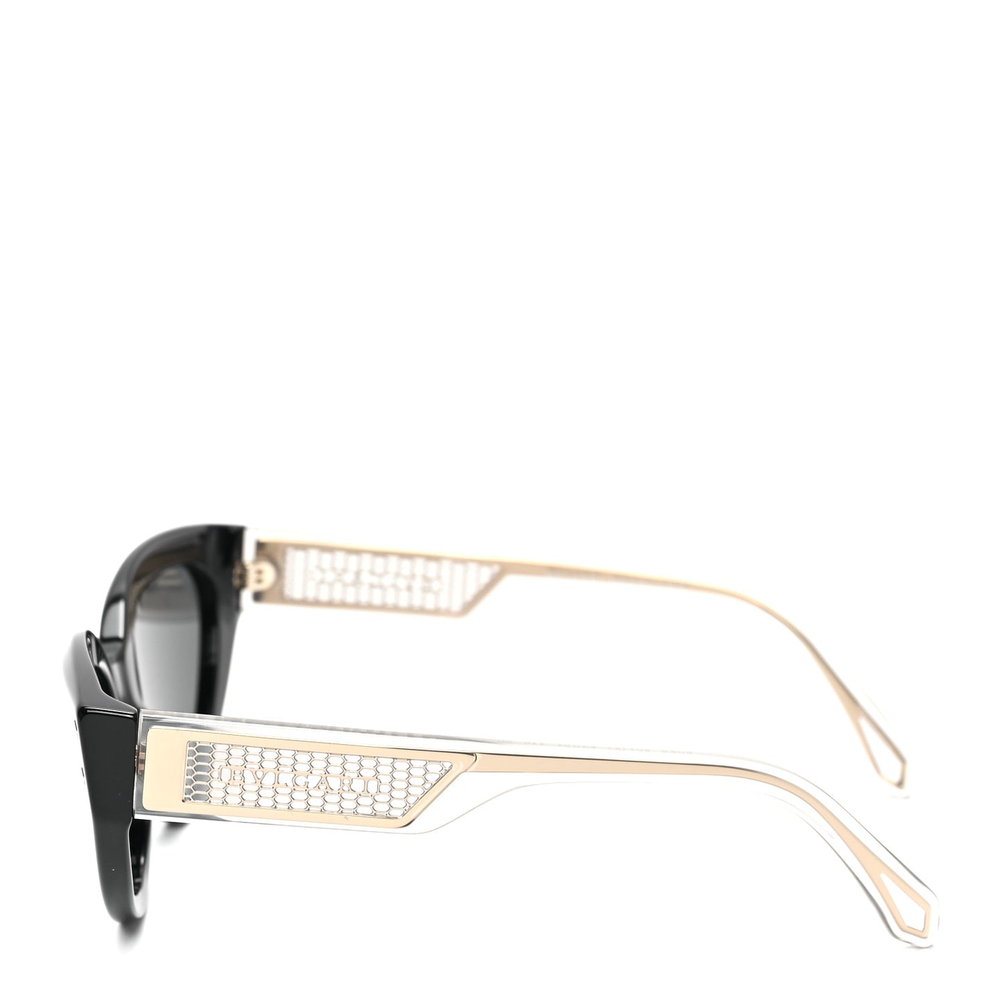 Serpenti Vipermesh Cat Eye Sunglasses Black