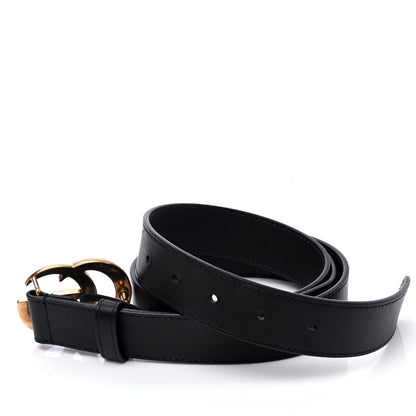 Gucci Moon Calfskin Double G 30mm Belt 115 46 Black 3 of 6