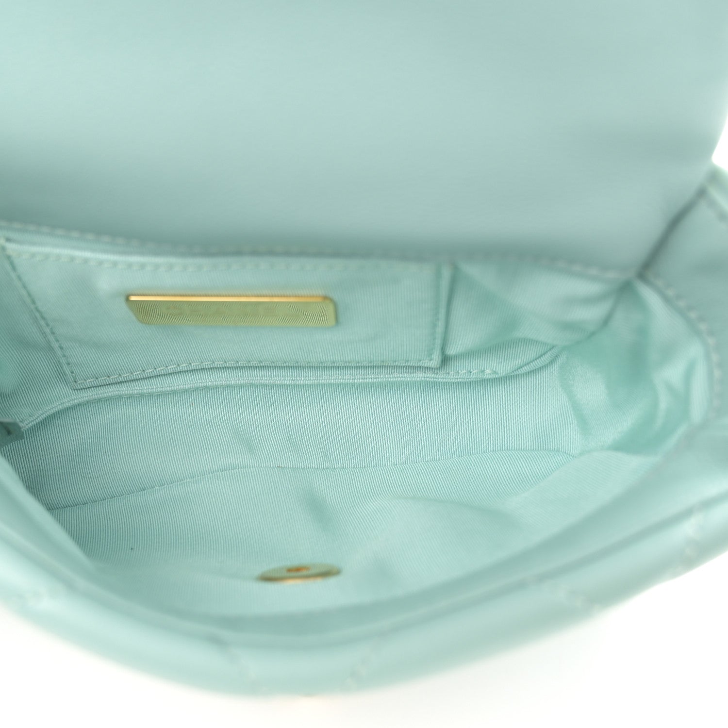 Chanel Lambskin Quilted Chanel 19 Waist Bag Light Blue 5 of 10