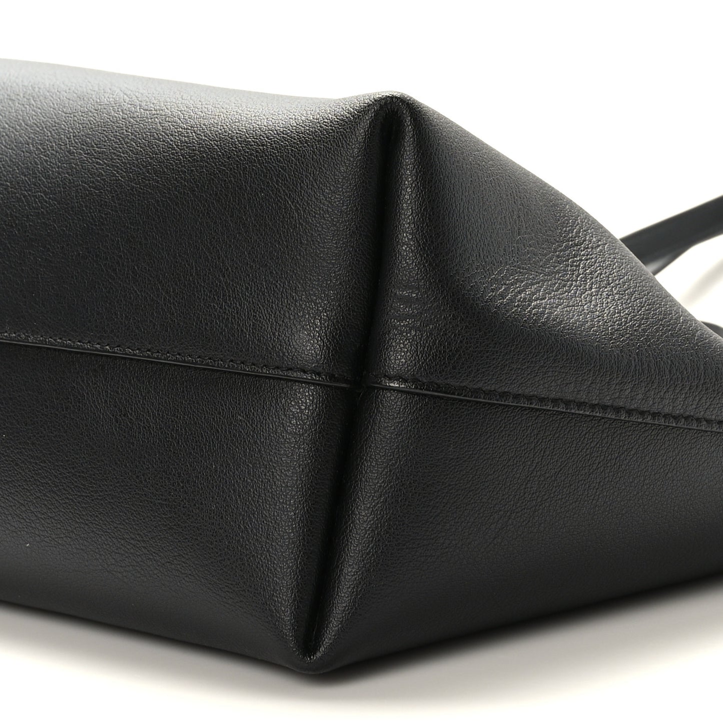 Calfskin Large Shopping Tote Black
