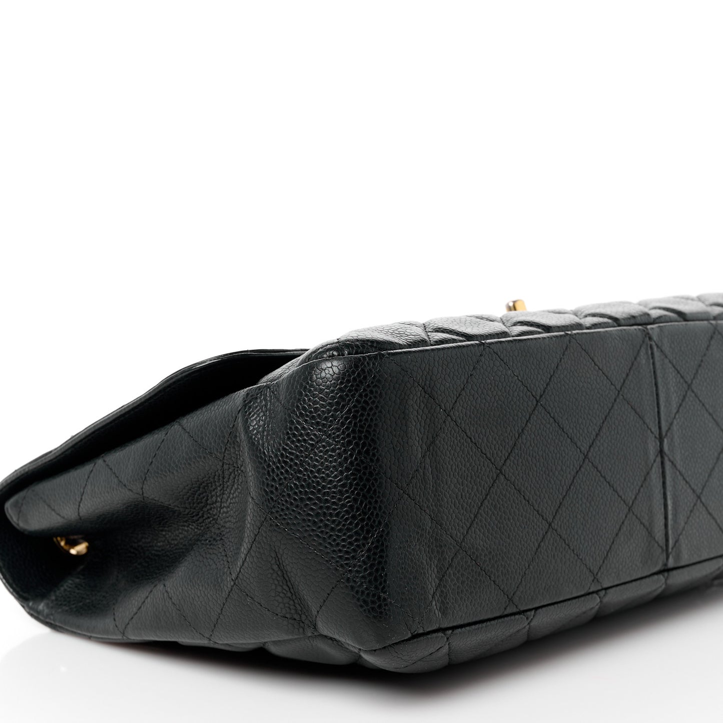 Caviar Quilted Jumbo Single Flap Black