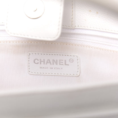 Chanel Calfskin Cerf Executive Shopper Tote White 6 of 18