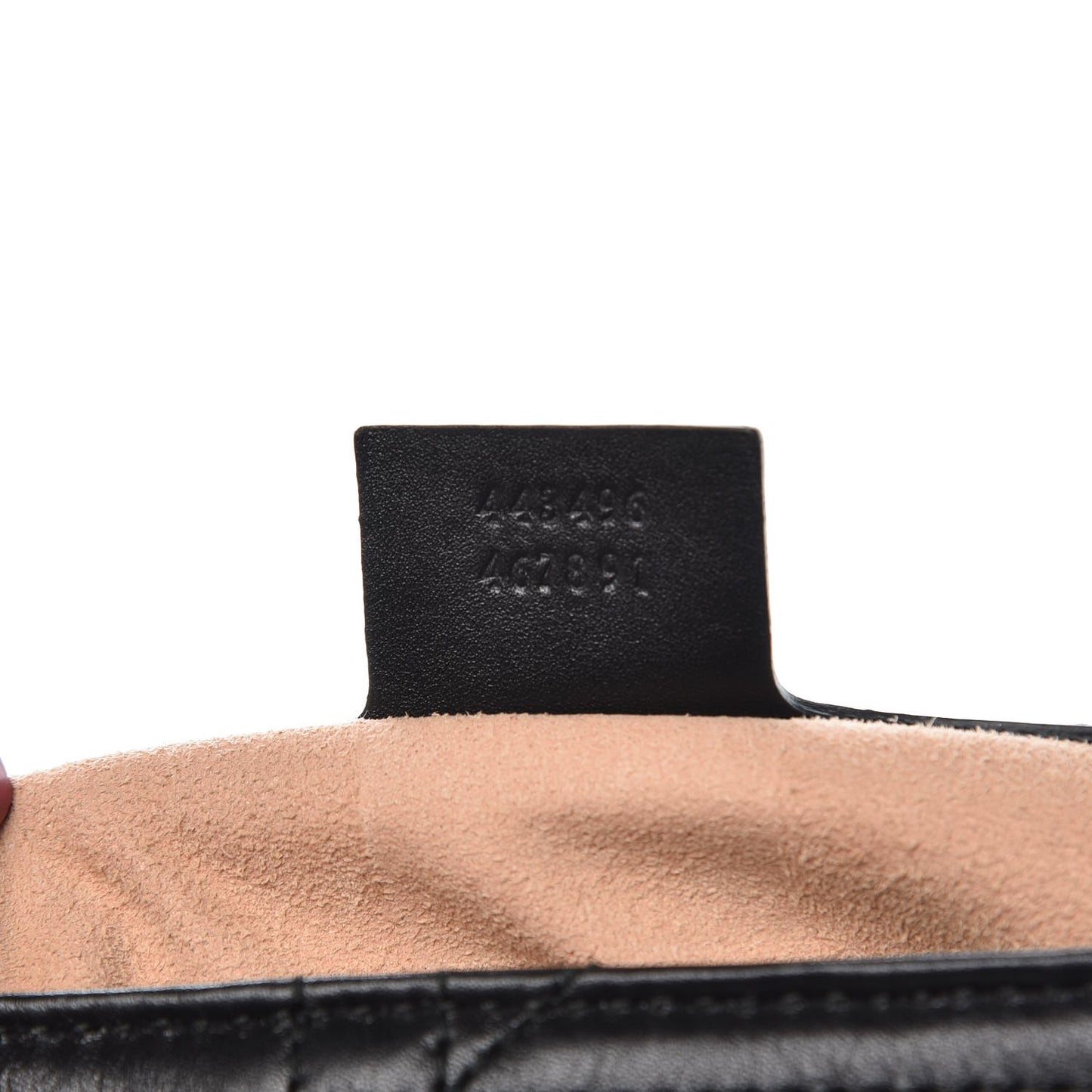 Calfskin Matelasse Studded Medium GG Marmont Shoulder Bag Black