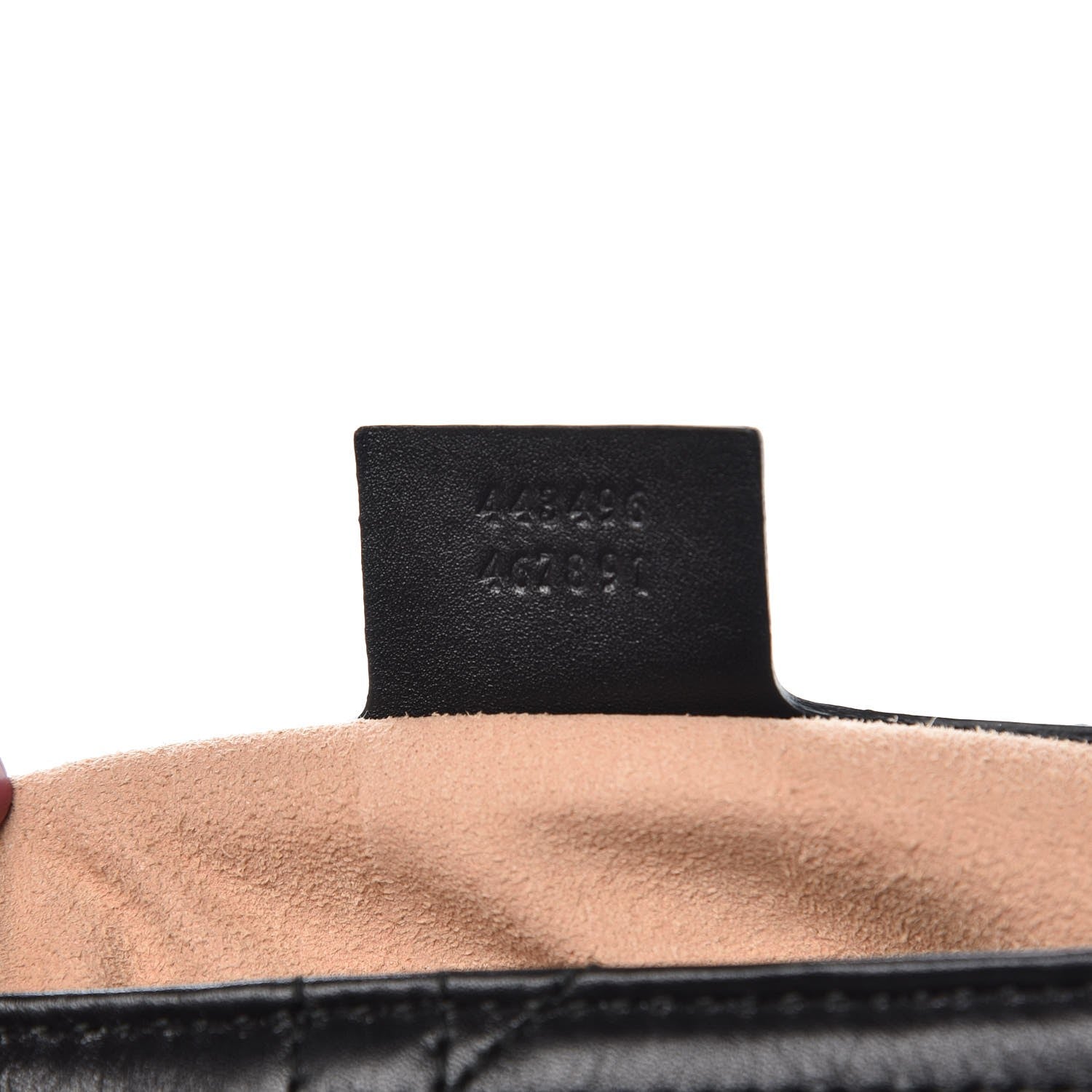 Gucci Calfskin Matelasse Studded Medium GG Marmont Shoulder Bag Black 7 of 12