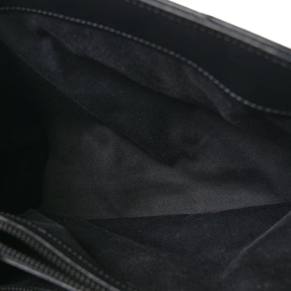 Saint Laurent Calfskin Y Quilted Monogram Monochrome Medium Loulou Chain Satchel Black 5 of 11