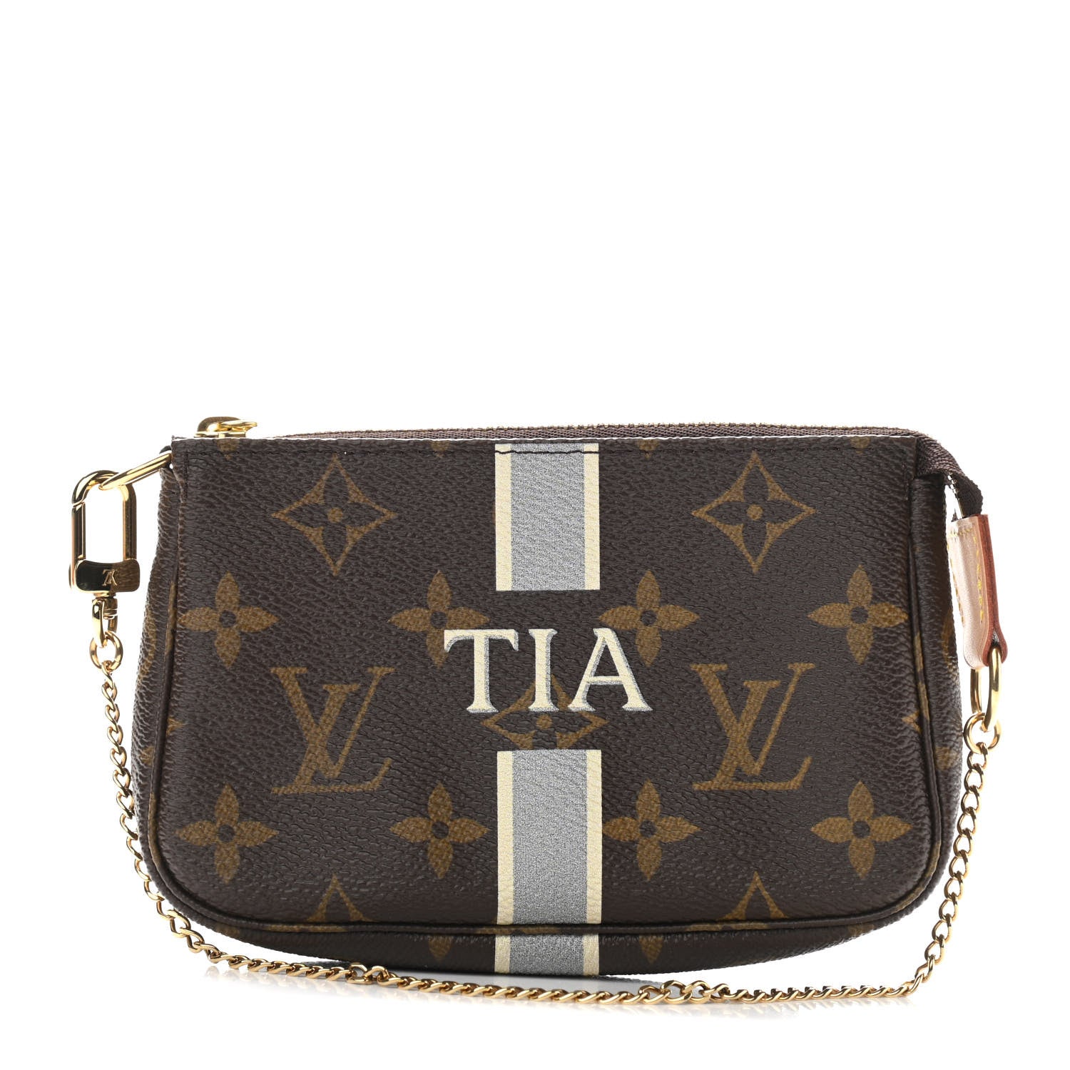 Louis Vuitton Monogram My LV Heritage Mini Pochette Accessories Grey Ivory 1 of 9