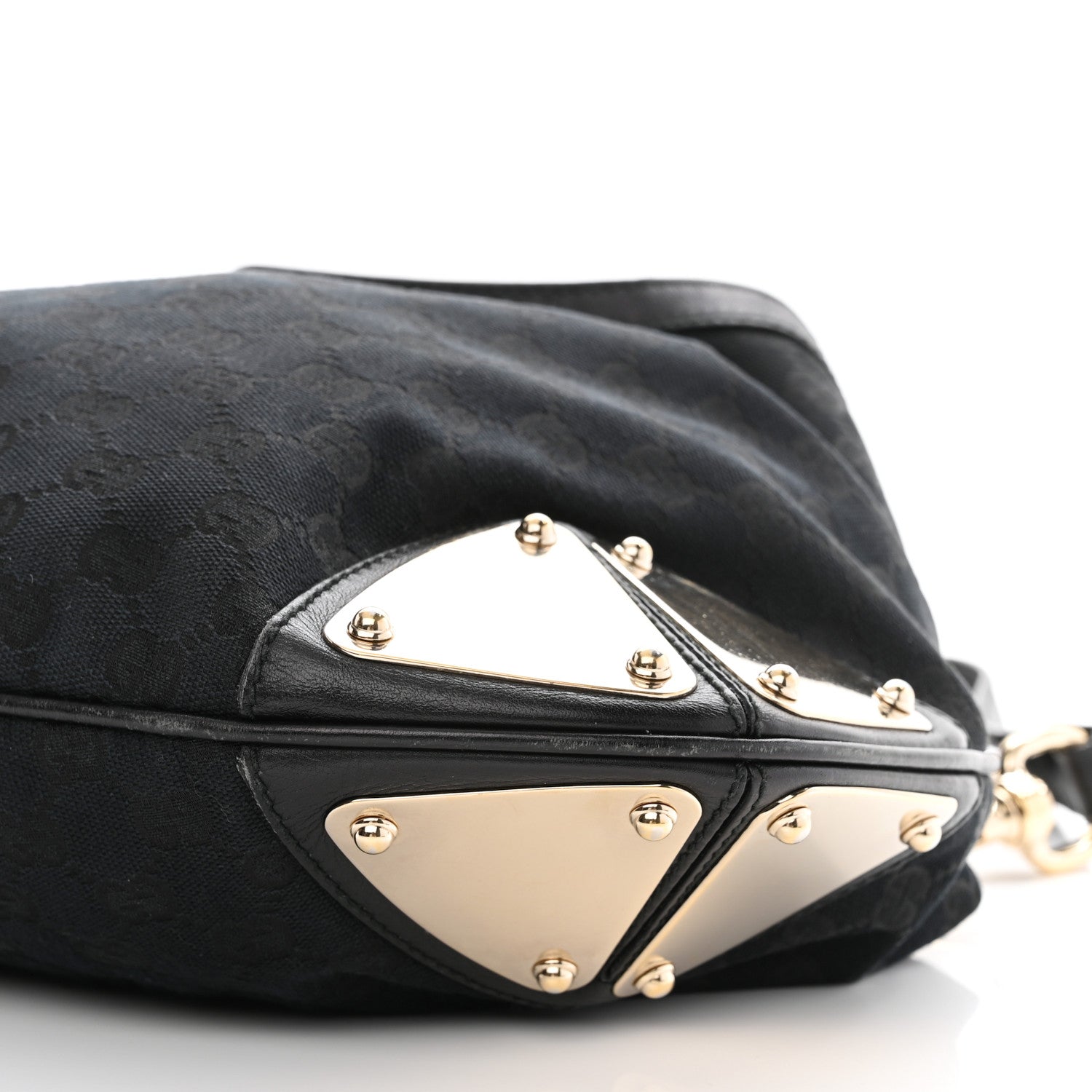 Gucci Monogram Medium Indy Top Handle Hobo Black 10 of 10