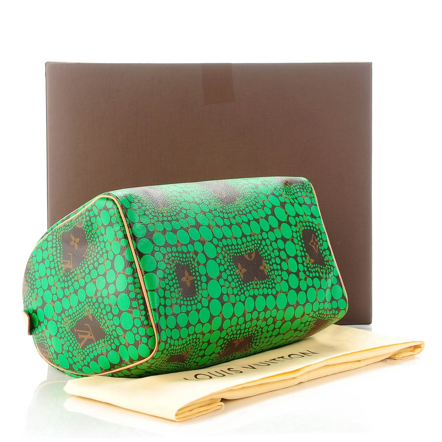 Monogram Kusama Town Speedy 30 Green