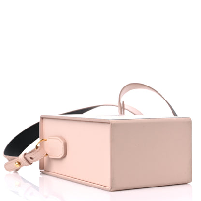 Fendi Vitello Fluffy Logo Vertical Box Rosa Quarzo Black 4 of 9