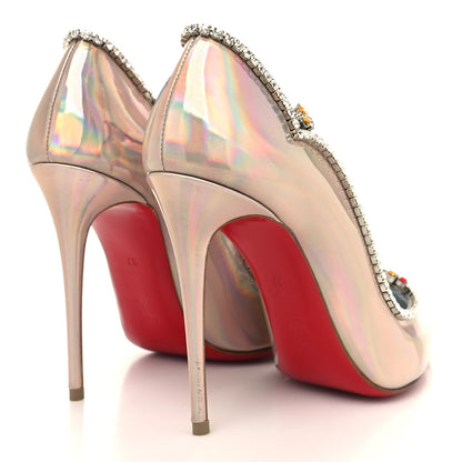 Christian Louboutin Patent Psychic Chick Queen 100 Pumps 37 White 4 of 8