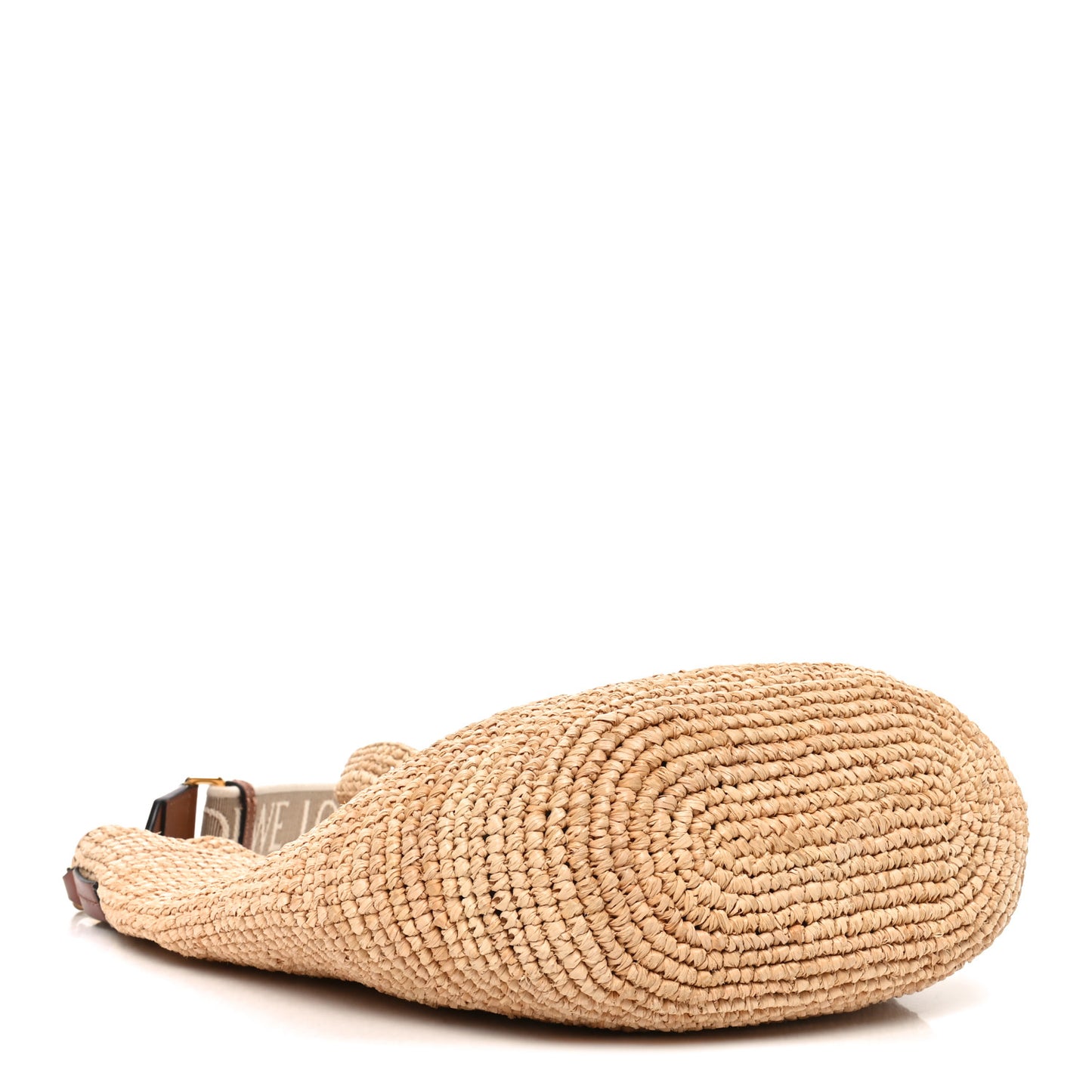 Raffia Mini Slit Tote Bag Natural Tan