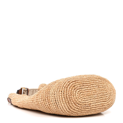Loewe Raffia Mini Slit Tote Bag Natural Tan 4 of 9
