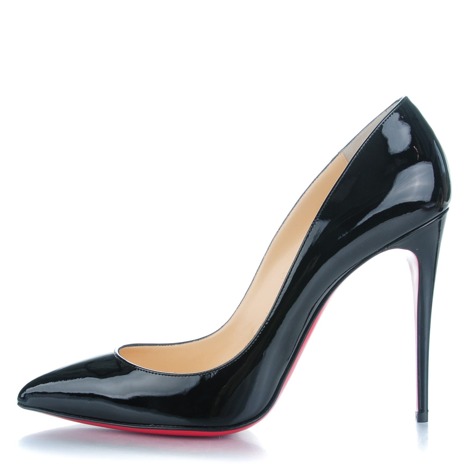 Christian Louboutin Patent Pigalle Follies 100 Pumps 40 Black 1 of 8