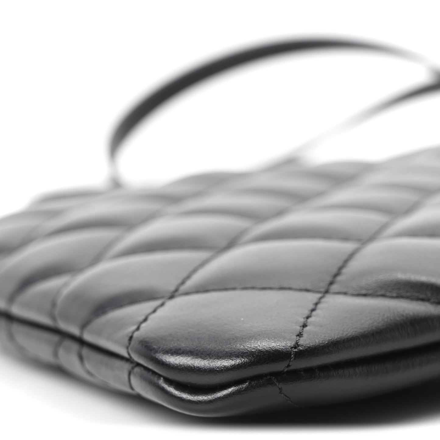 Lambskin Quilted Uniform Crossbody Bag Black