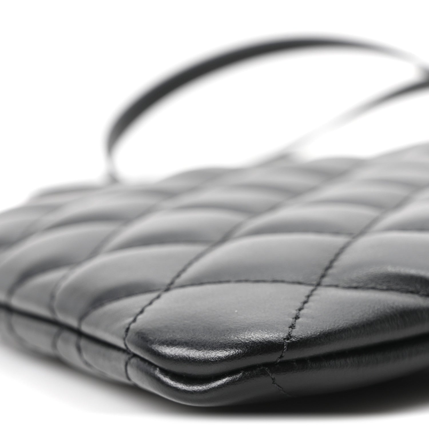 Chanel Lambskin Quilted Uniform Crossbody Bag Black 10 of 11