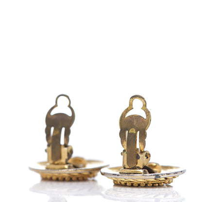 Chanel Round CC Clip On Earrings Gold 3 of 4