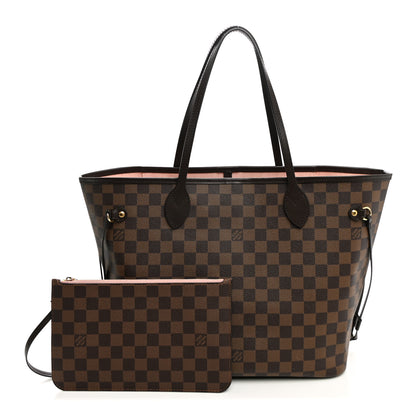 Louis Vuitton Damier Ebene Neo Neverfull MM Rose Ballerine 3 of 10