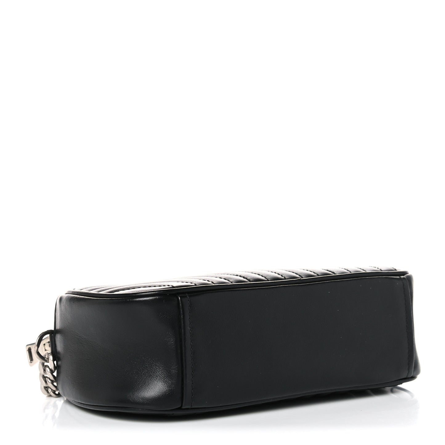Soft Calfskin Impunture Diagramme Dome Crossbody Bag Black