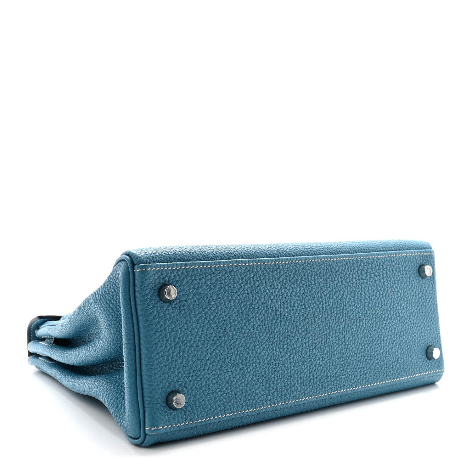 Hermes Togo Kelly Retourne 28 Blue Jean 4 of 9