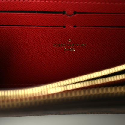 Louis Vuitton Damier Ebene Clemence Wallet Cherry 6 of 7