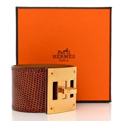 Hermes Lizard Kelly Dog Bracelet T1 Etrusque 7 of 7