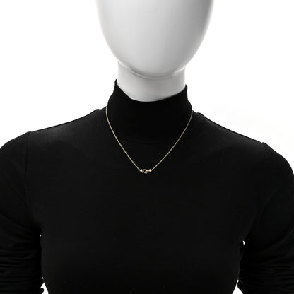 David Yurman 18K Yellow Gold Diamond Buckle Necklace 2 of 6