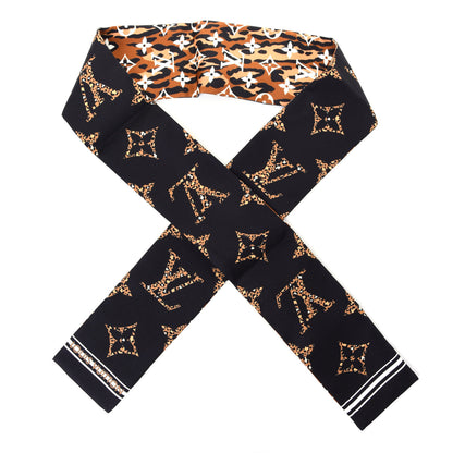 Louis Vuitton Silk Monogram Giant Jungle Bandeau Black 1 of 5