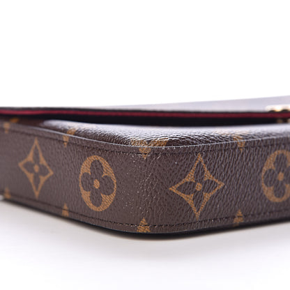 Louis Vuitton Monogram Pochette Felicie Chain Wallet Fuchsia 8 of 10
