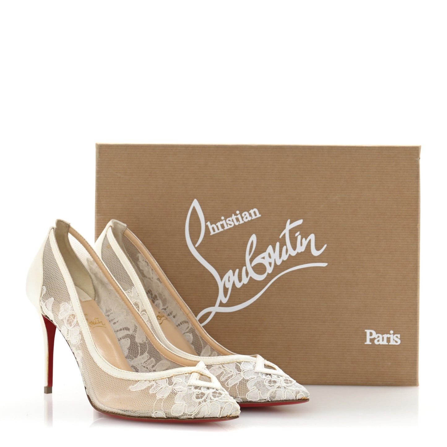 Lace Satin Neoalto 85 Pumps 37 Latte
