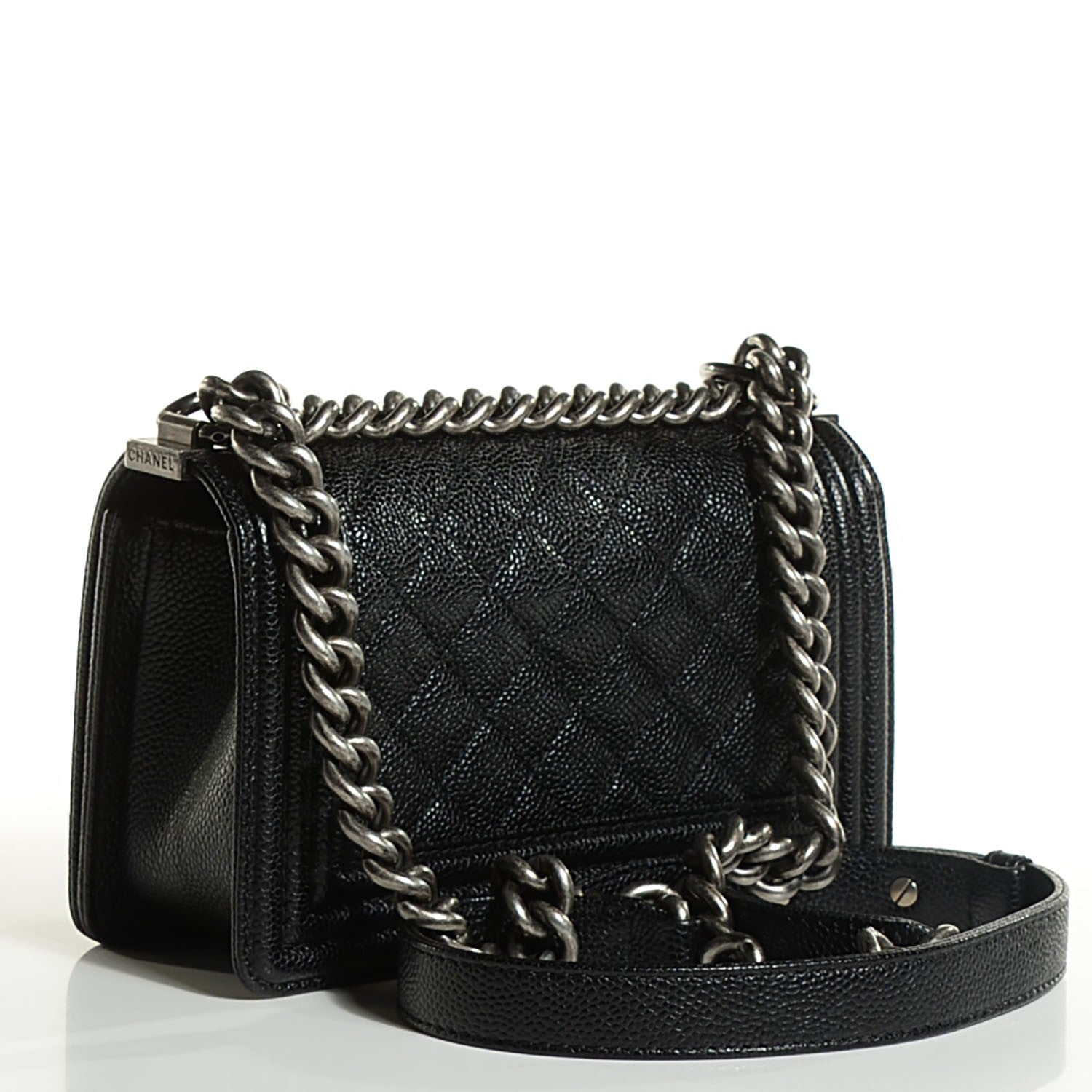 Chanel Caviar Quilted Small Boy Flap Black 3 of 8
