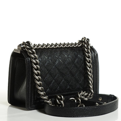 Chanel Caviar Quilted Small Boy Flap Black 3 of 8